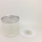 Air - Proof Clear Plastic Cylinder Containers For Canned Food , Beverage