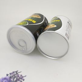 Walnut Packaging Paper Composite Cans 100g / Cardboard Tube Containers